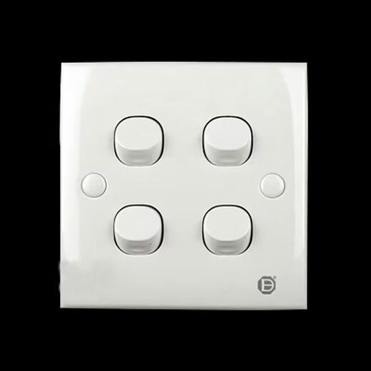 Bada socket switch two-three plug five-hole four-position electrical panel with light single and double control computer wall light and dark four-position single control switch