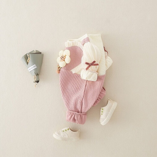 G.Duckkids kleine gelbe Ente Kinderkleidung Babykleidung Frühling und Herbst 2024 Neugeborene Onesie Baby Puff Ärmel