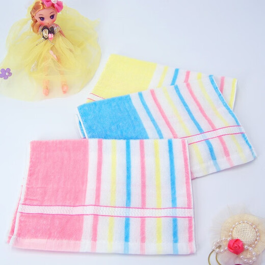 
Sailing brand 730T cotton wool towel cotton children's towel thin summer water-absorbing small face towel color strip solid color 2 sailing 1048t children's towel random different colors 0g 53x27cm