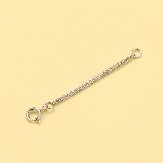 GUIG boutique necklace extension chain 18k gold chain 925 silver diy accessories material Chopard hand extension white gold 6cm (single price)