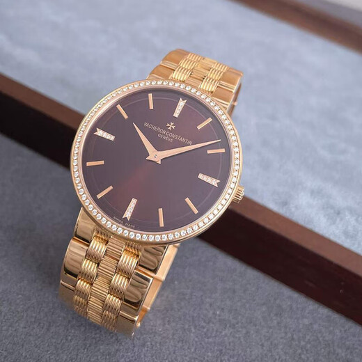 [SEGUNDA 99 NUEVO] VACHERON CONSTANTIN Watch Men's Watch Herherance Series Manual de oro Manual Mecánico grande de tres agujas