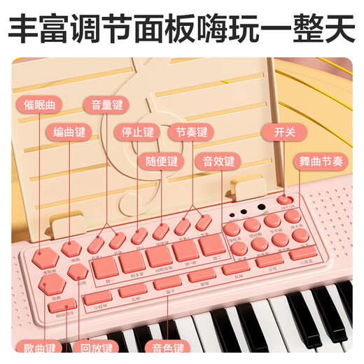 冠巢 儿童玩具女孩生日礼物3-6-8岁电子琴可弹奏钢琴早教益智玩具男孩