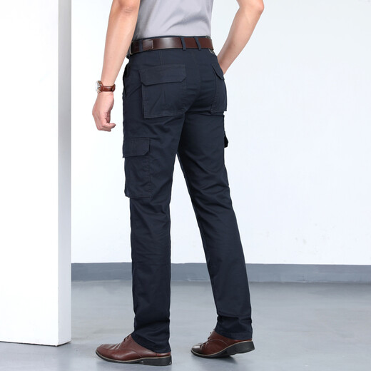 Pantalon de travail Jeep / Jeep Pantalon Multi-poche Multi-Pocket Pantalon Men de coton mince et pantalon multi-poche en extérieur de coton mince et d'hiver