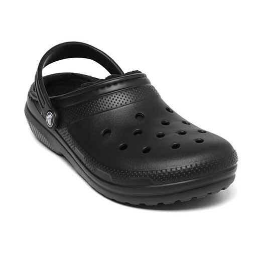 
crocs Crocs children's shoes New warm hole shoes Comfortable home winter cotton slippers 207010_060 Black 33-34 Inner length is about 208mm