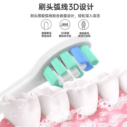Jingbeikang adaptado a la cabeza del cepillo de dientes eléctrico de Philips HX684C/HX684D/HX684J/HX684A/HX684P/HX9033/67 HX6063/67 HX9024/67 CABEZA DE REEMPLACIÓN Tipo de defensa de 3 años blancos 3 paquete de 3