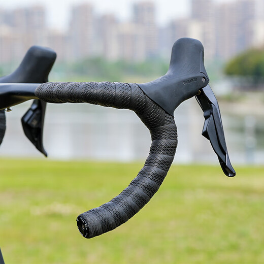 ONIRII road bike silicone handlebar belt bicycle handlebar wrapping belt anti-sweat, non-slip, breathable and wear-resistant white