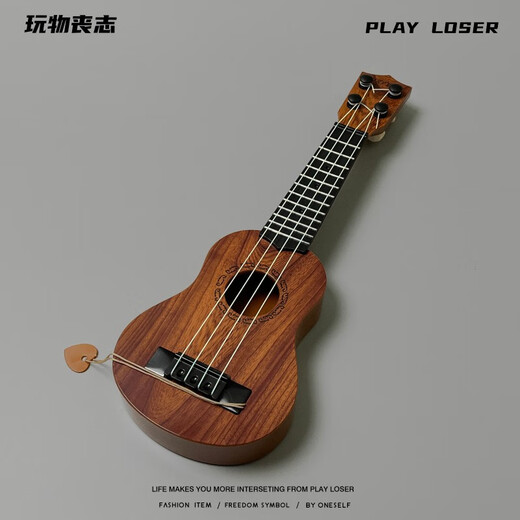贤怀达吉他迷你尤克里里乐器可弹奏家居摆件装饰品吉它玩具初学者新手练 吉他(35cm)