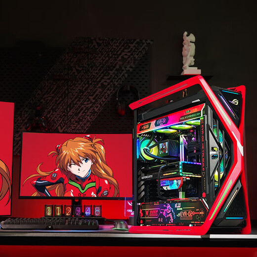 ASUS (ASUS) ROG Genesis EVA co-branded customized second machine Asuka family bucket host 5070Ti 5080 5090D graphics card game thousand frames e-sports DIY assembly computer complete machine three i7 14700KF+RTX5070