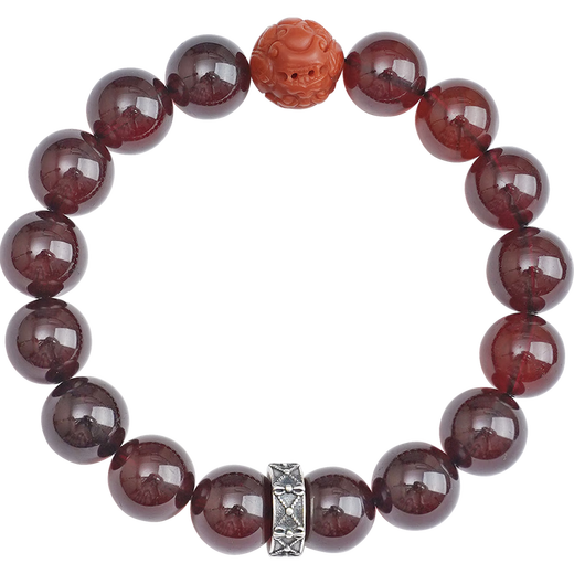 Potala Palace Blood Amber Bracelet Amber Men's and Women's Three Eyes Dzi Beads Southern Red Purple Dragon Crystal Plate Play Bead Bracelet Birthday Gift Blood Amber Southern Red Bracelet