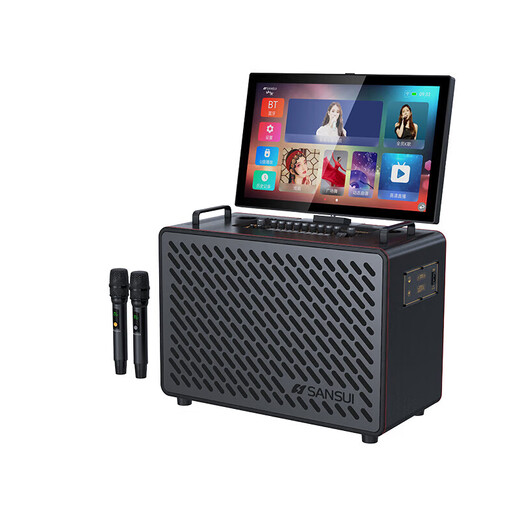 Sansui 2025 Neues C10-Verstärker Audio All-in-One Home KTV-Lautsprecher Set Outdoor Audio Karaoke Dedizierte Karaoke High-Power Square Dance-Audio mit Display Shanshui C10 Flaggschiff-Version/6800W High Power