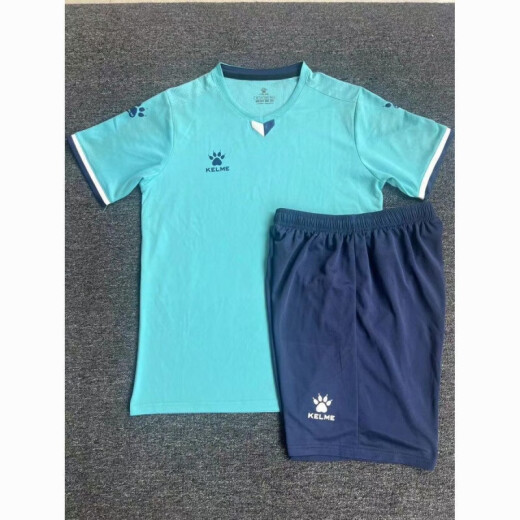 筏芯定制卡尔美足球套装印字速干学生训练短袖儿童比赛队服球衣 1048白色 3XS(身高115-125)