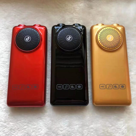 巨盛D56 V761移动联通电信影音王老人手机16G内存大声音大电池 金色移动影音王16G