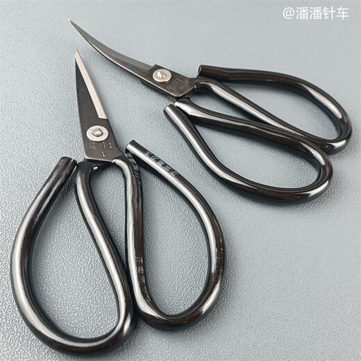 Taiwan Kitchen Knife King No. 6 Large Scissors Industrial Trimming Office Curved Kitchen Household Shoe Factory Leather Scissors Rubber Thread Scissors Kitchen Knife King Straight Scissors 1 pair