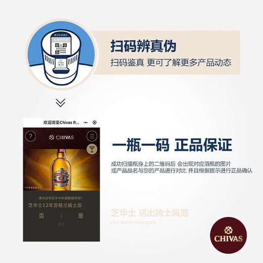 
Chivas Regal 12-year whiskey original imported foreign liquor and spirits Pernod Riga One bottle One size Chivas 12-year 500mL 1 bottle