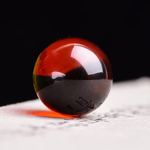 Jinshitong water purified blood amber loose beads single bead round bead amber beeswax waist top bead star and moon bracelet bracelet accessories 12mm one