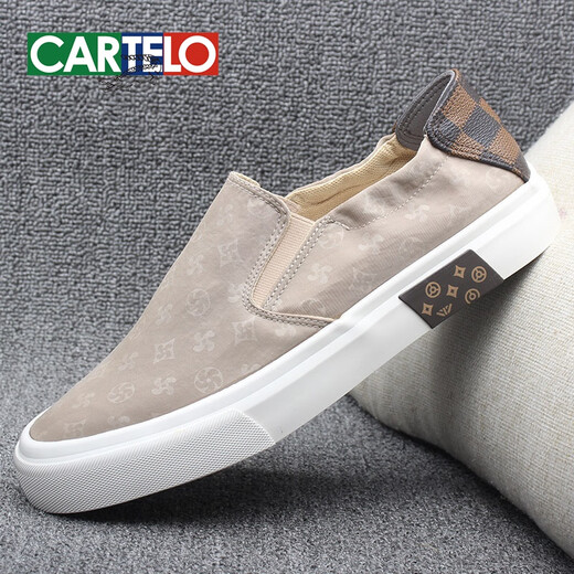 Zapatos de tela de cartelo Cartelo Zapatos para hombres 2024 Summer Nuevos zapatos para hombres Spring y otoño Ploy Zapatos casuales de lona transpirable Arroz 42