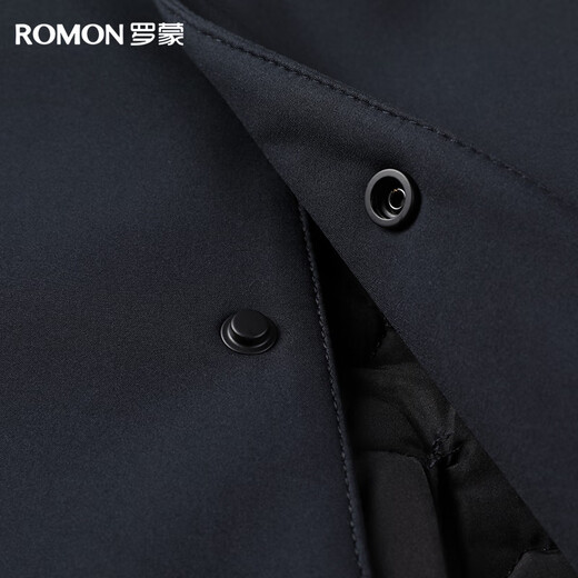 Luo Meng thickened warm mid-length windbreaker men's autumn and winter coat lapel cotton coat cotton jacket cotton coat coat top men's clothing