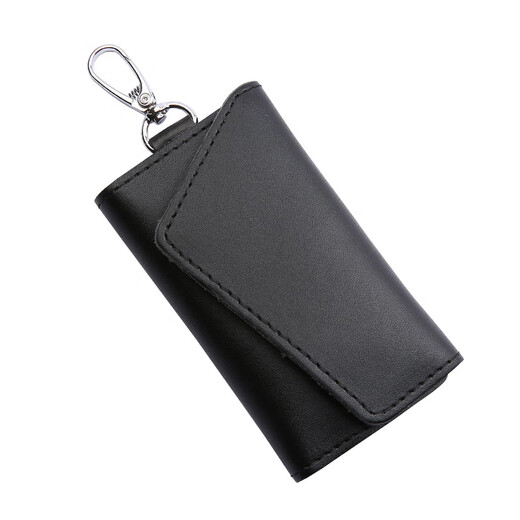 MUTUO Sélectionné Pack de clés de voiture de vache de vache Premium pour hommes Pack de clés pour femmes pour femmes de la mode Pack Key [Pattern Lychee] Brown