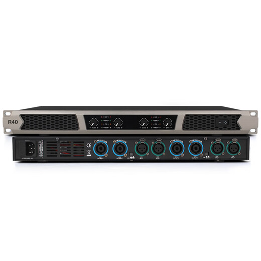 MICGRS Professional Digitalverstärker Familie Karaoke KTV Singing Home Commercial Conference Room Engineering Vierkanal Audio-Stromverstärker Hochleistungsreiner Heckverstärker 600W R20