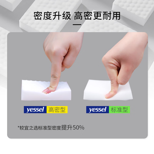 Yizhixuan dishwashing pot magic sponge wipe scouring pad tea stain cleaning and decontamination rag small white shoe scrubbing artifact 1.5 times high density | magic sponge wipe 40 pieces