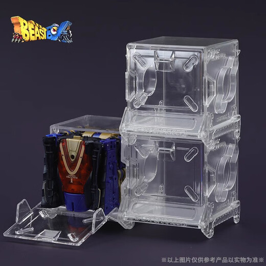 正版深渊螺旋房角石52toys猛兽匣限定版系列变形机甲模型 电波司令-蝙蝠+收纳盒 5*5cm闭合状态