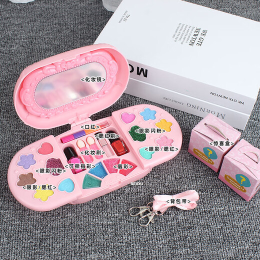 Dolemil children's cosmetics set girl princess toy makeup box birthday gift lipstick nail polish washable childhood camera box [exquisite color box]