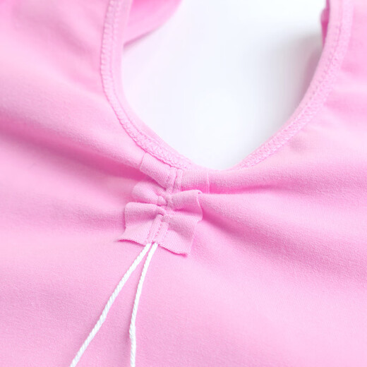 Aiwugo dance clothing children's summer short-sleeved practice jumpsuit girls grade examination special ballet performance clothing 150 yards