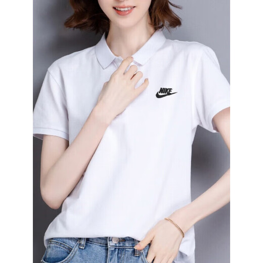 Nike (Nike) Polo Shirt for Women Cotton Cotton Cotton Business Business Business Casual Half-Marseved T-shirt CJ4457 FN3895-675_MEN TIME FEMMES DES FEMMES SUR S _100-120JIN [Jin est égal à 0,5 kg] _165