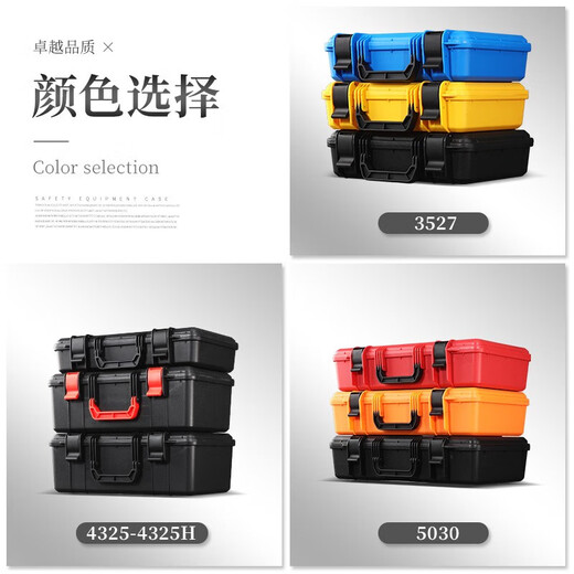 SensolidSensoli Plastique Portable Boîte de rangement portable Équipements Instruments et instruments Équipement Équipement à l'éponge de sécurité Sponge Boîte de protection 3527 Boîte vide noire