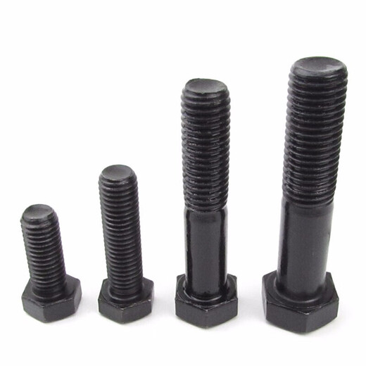 Jishuo M24/M27-72 GB5782 black external hexagonal screws 8.8 grade high strength external hexagonal bolts M27*170
