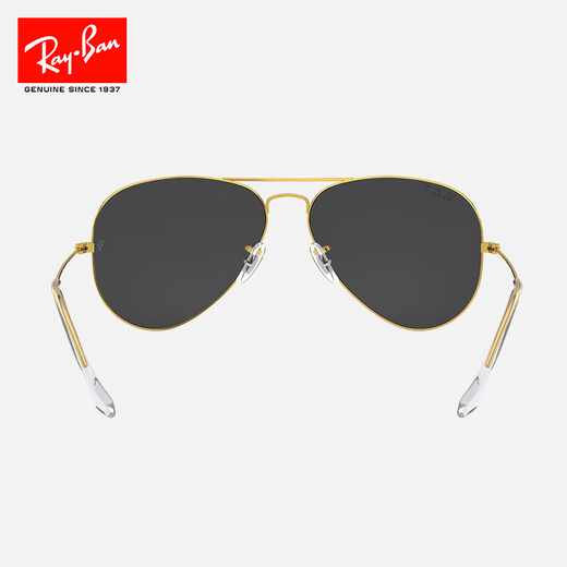 Gafas de sol Rayban Rayban Gafas de sol polarizadas clásicas de piloto conduciendo el viento 9196S2 Tamaño de lente polarizada azul oscuro 62