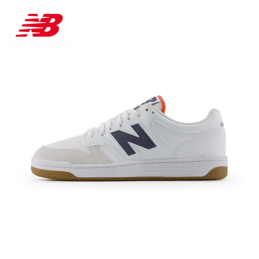 NEW BALANCE NB官方板鞋男鞋女鞋时尚休闲运动百搭运动鞋BB480L系列 白色/浅灰色 BB480LFD 42 (脚长26.5cm)