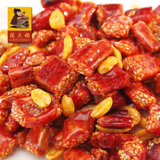Aunt Chen Aunt Chen crispy pepper 400g Chengdu specialty sesame peanut crispy pepper snacks snacks snacks crispy pepper 400g*2 bags