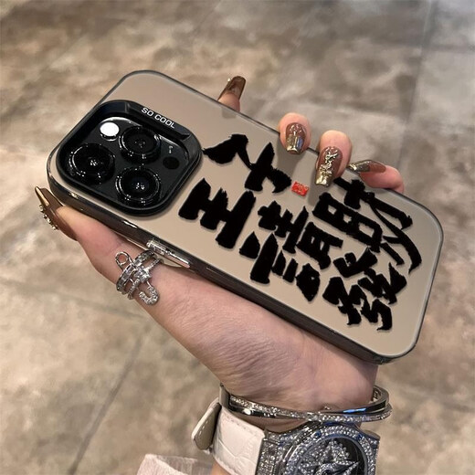 Príncipe de Filipinas Volviendo al Lin, por favor, haga una fortuna Apple iPhone 15 New 14 Color plateado Sils Frosted Shell 13Promax12 macho 11xrxs imd color plateado-black-jh1105 Prince por favor haz una fortuna manzana 15