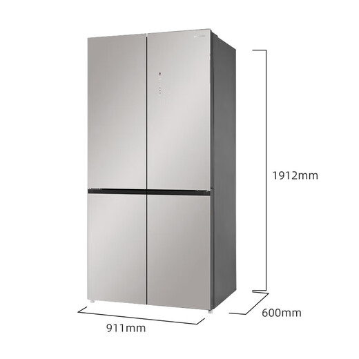 MeiLing Dajixi 560 liter large capacity automatic ice making active sterilization zero built-in refrigerator 560WP9BTZ glazed seal 560 liter large capacity cross door ultra-thin refrigerator