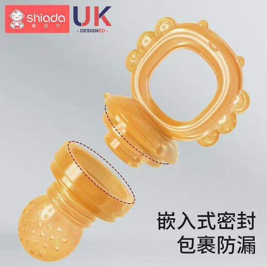 Xin'andai Fruit and Vegetable Bites Baby Fruit Fruit Soothing Teether for babies over 6 months old, fruit-eating artifact L size Fruit and Vegetable Bites 1 pack