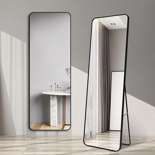 Ximofang Ganzkörper bodenhaftes Mirror Internet Celebrity Girl Home Probe Dressing Mirror Student Schlafsaal mit 20*20 Paste Single Anwendungsfreier rechts-HD