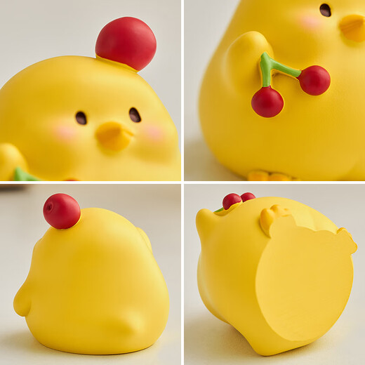 Cute Little Yellow Chicken Cartoon Desktop Ornaments Office Work Station Decorations Creative Children's Study Furnishings Gifts Cute Chicken Ornaments-Mobilization