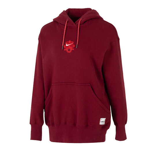 Nike (Nike) Top 2025 Spring Sportswear Running Casual Sweater Loose Sweater Loose Pulter HV8461-677/Año Nuevo Rojo L (165/88a)