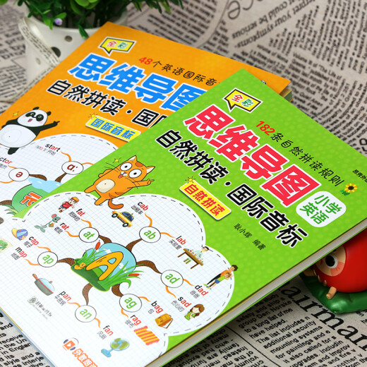 分拆速记英语分拆速记小学1300单词 小学生拼读法英语必背单词大头同学像拼拼音一样 音标自然拼读记单词一本通人教版拆分手册 分拆速记英语1300单词+2册英语思维导图自然拼读 小学通用