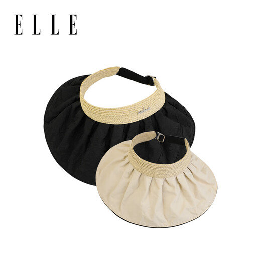 ELLE空顶帽女士夏季遮阳帽防晒防紫外线百搭户外遮脸贝壳帽礼物