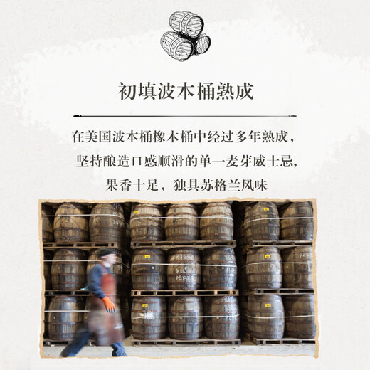 格兰莫雷（Glen Moray）洋酒 英国原装进口 苏格兰 斯佩塞区 单一麦芽威士忌 雪莉桶  经典系列 原味 700ml