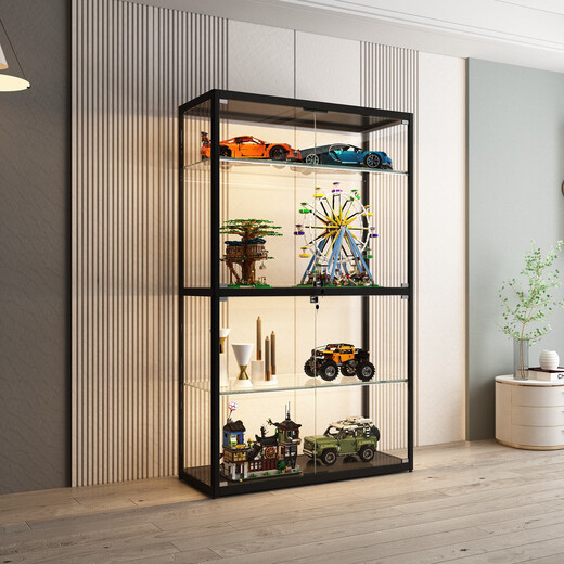 Lego figure display cabinet household glass cabinet animation model building block storage cabinet transparent dust-proof display rack customization whole house customization multi-style multi-color multi-size