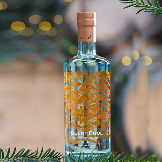 Jingyuan (piscine silencieuse) [UK National Pavilion] Original importé de Surrey Mountain Silent Pool Handmade Gin Wine Base Wine Jingyuan British Gin 700ml 1 Bouteille