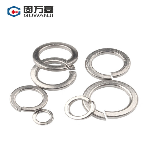 Guwanji Spring Washer GB/T 93 Stainless Steel Spring Washer Opening Washer National Standard 304 Stainless Steel M6 1000 pcs/pack