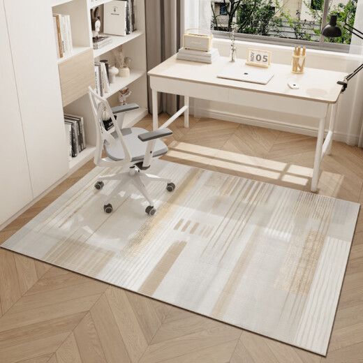 Zunxun rocking chair floor mat non-slip rectangular study special bedroom room floor protection mat soundproof desk afternoon white tea-6N 200*300cm sound insulation and noise reduction non-slip wear-resistant
