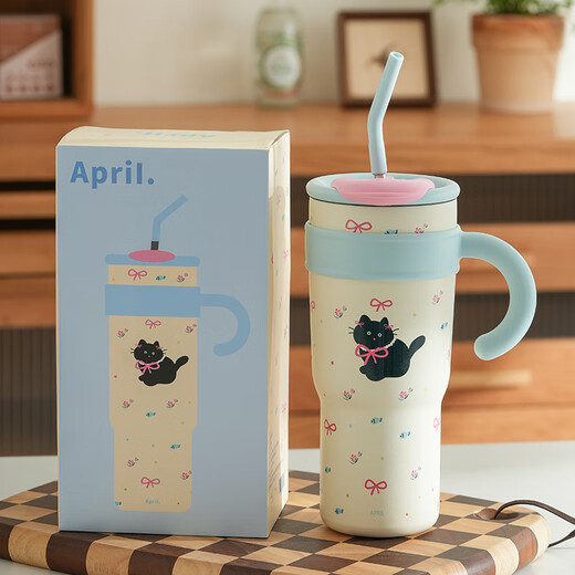 Bingba Cup Office großer Kapazität Strohwasserbecher Big Mac Thermalbecher 2024 Neues Modell 316 Edelstahl Dackel-1200ml316 Edelstahl aus Edelstahl
