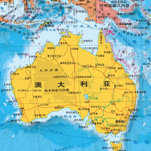 全新修订 高颜值精华知识版挂图 世界地图（1.07米×0.76米 加厚高清双面覆膜 更多精华地理知识 家庭学校图书馆背景墙挂画墙面装饰画）