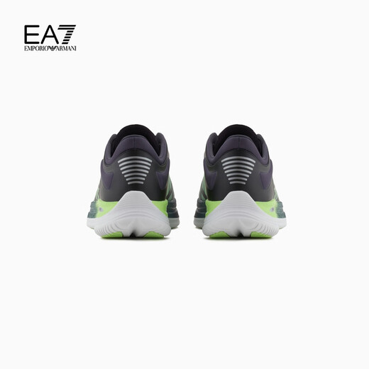 EMPORIO ARMANI/阿玛尼官方旗舰EA7/新款男女情侣款跑步运动休闲鞋2025夏季 R983-黑色/草绿色 44