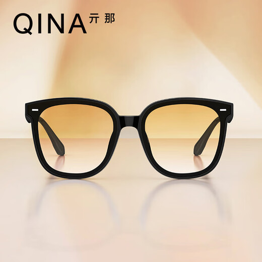 Qina (Qina) Gafas zhao lusi mismo estilo de moda de marco cuadrado gafas de sol conduciendo gafas de sol Qixi Festival regalo QN5009A13